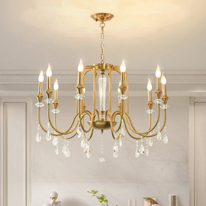 American candle crystal foyer light