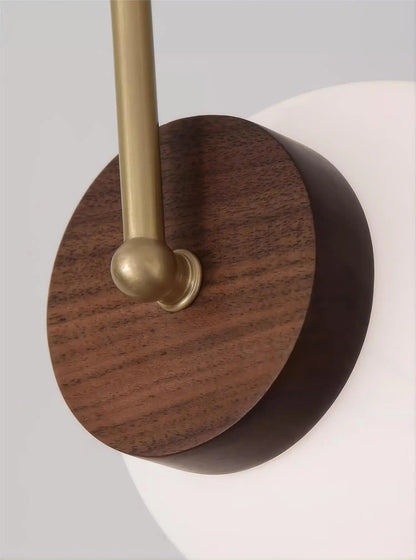 Walnut chandelier light for bedroom and living room