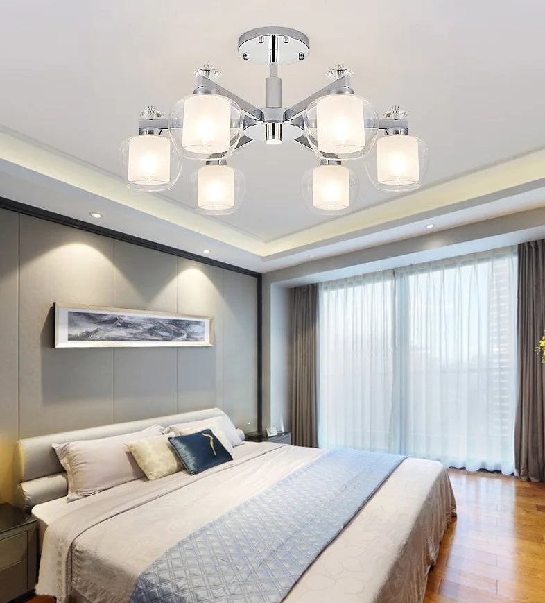 Moderne LED-kroonluchter voor eettafel en studeerkamer