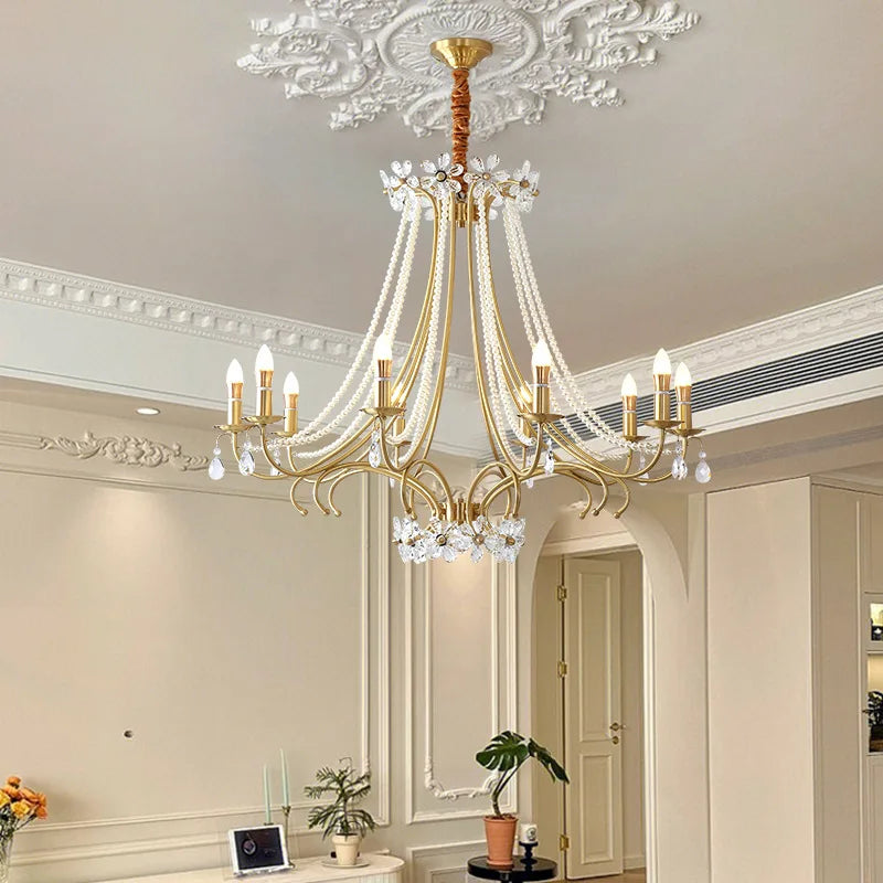 Parisian crystal salon fixture