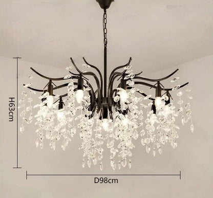 Luxury crystal ceiling chandelier for villa living room