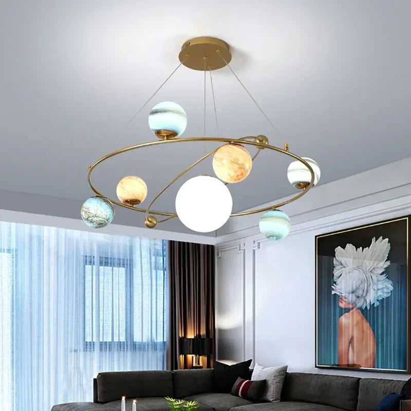 Planet maan plafondlamp