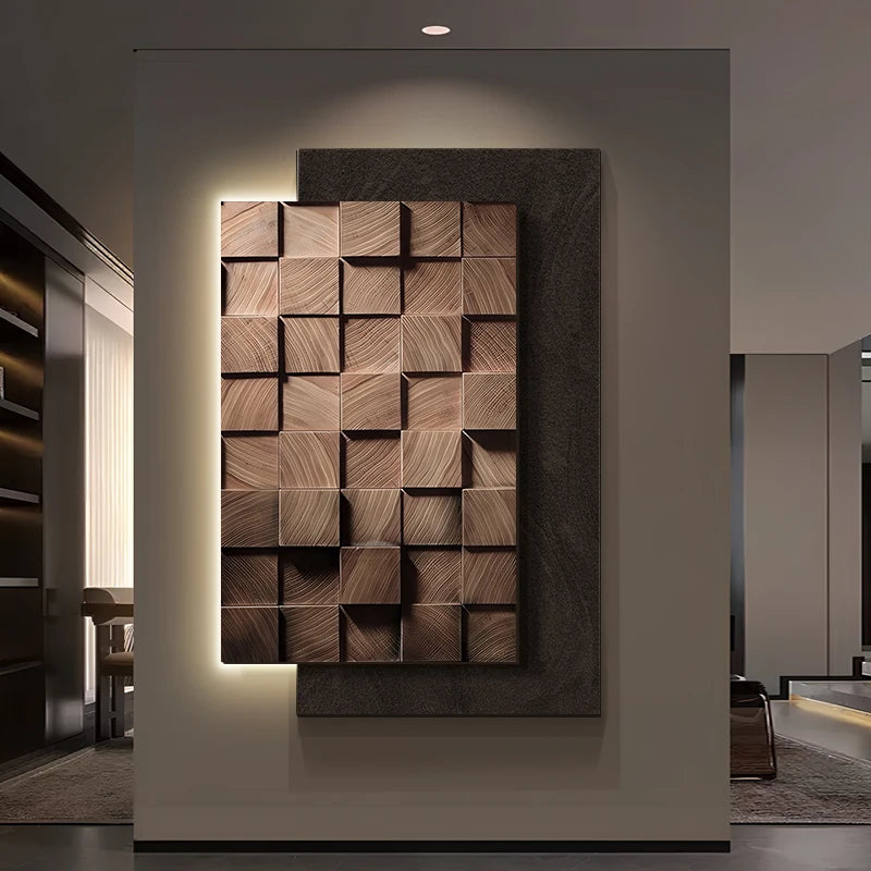 Geometrische 3D-design wandlamp voor aan de muur