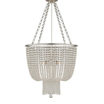 Tiered beaded chandelier for palace