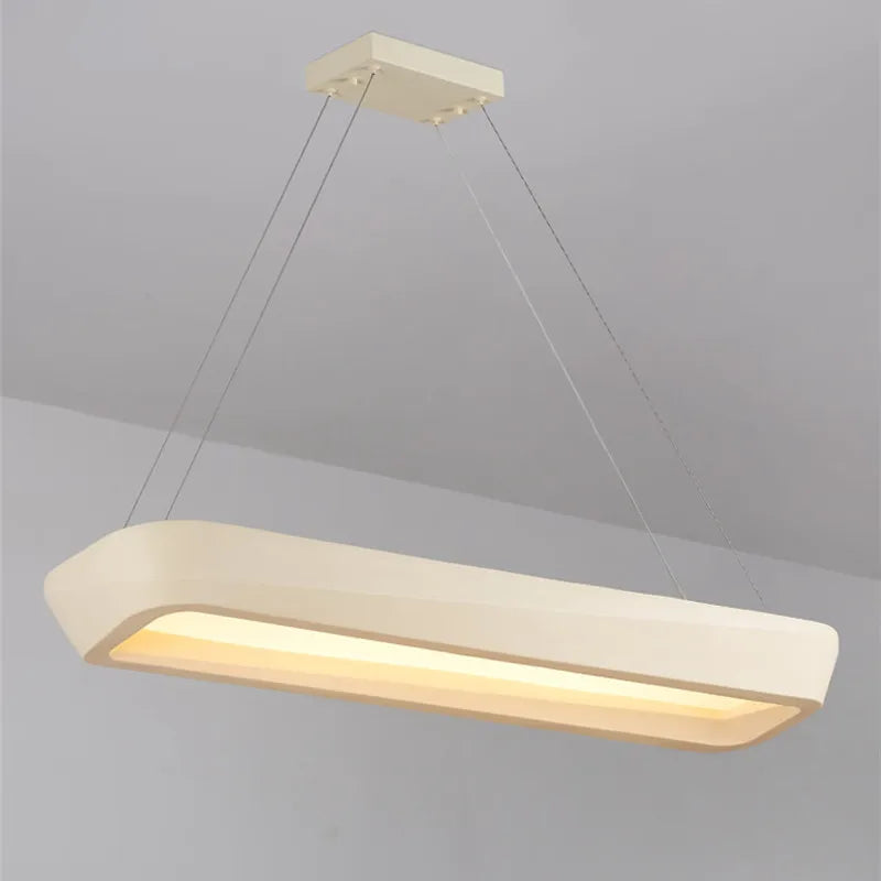 Wabi sabi rectangular pendant light for dining room