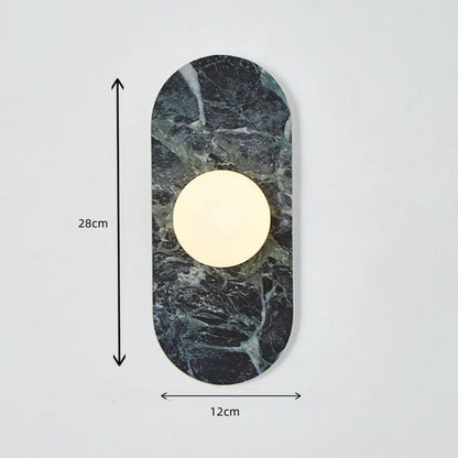 Lyxig vägglampa i marmorsten