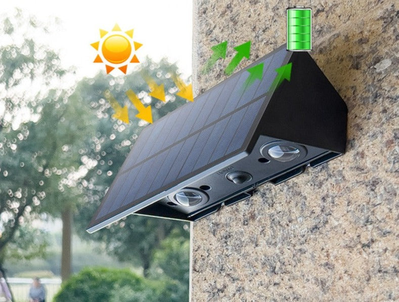 Solar-Wandleuchte mit Sensor