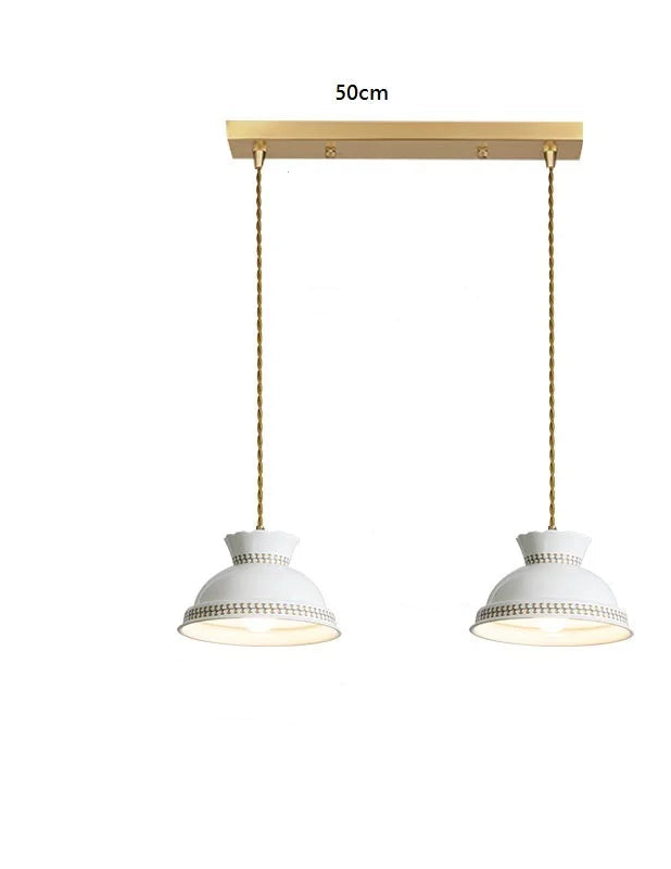 Butterfly keramische koperen LED-hanglamp voor de slaapkamer