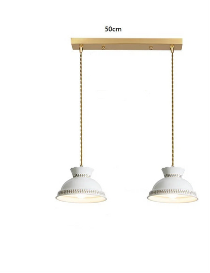 Butterfly keramische koperen LED-hanglamp voor de slaapkamer