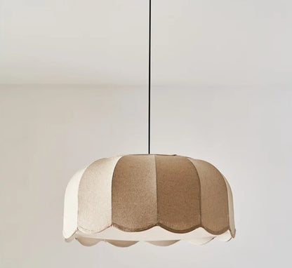 Japanse stoffen hanglamp voor de slaapkamer