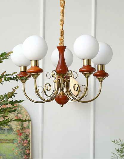 Pastorale crèmekleurige kroonluchter