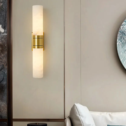 LUXELY high-end copper marble wall lamp with creative design