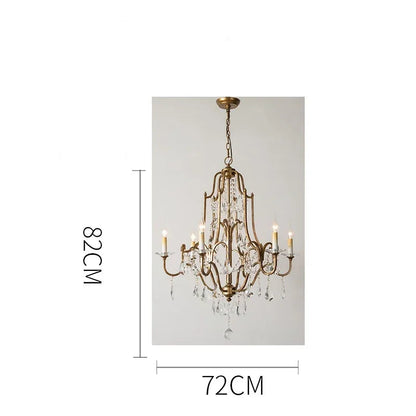 Grande gold country chandelier