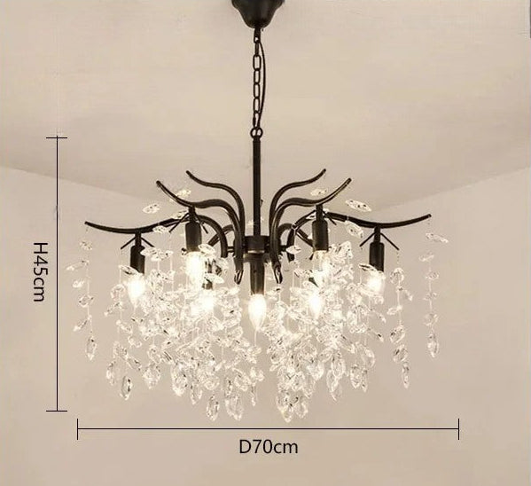 Luxury crystal ceiling chandelier for villa living room