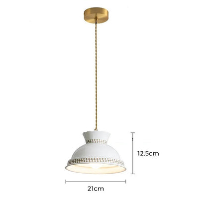 Butterfly keramische koperen LED-hanglamp voor de slaapkamer