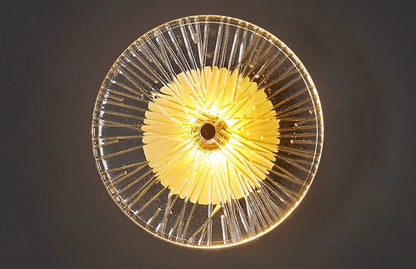 Lampada da parete moderna in vetro a forma di loto