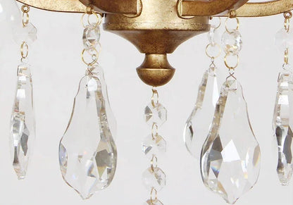 Grande gold country chandelier