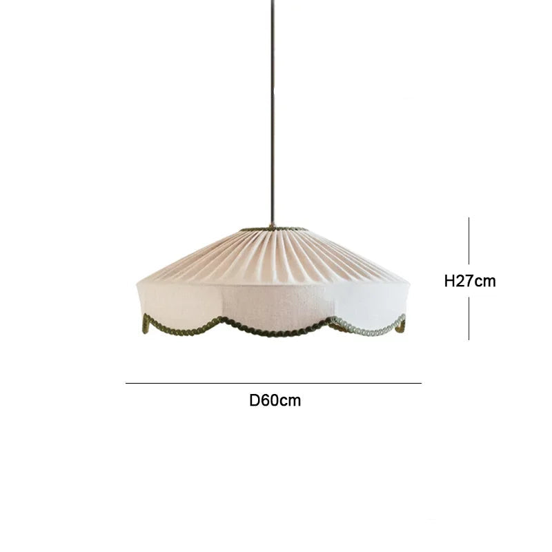 Wabi sabi fabric chandelier for dining and living room