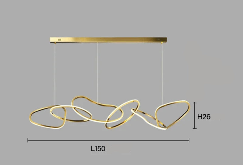 Suspension moderne et élégante à LED