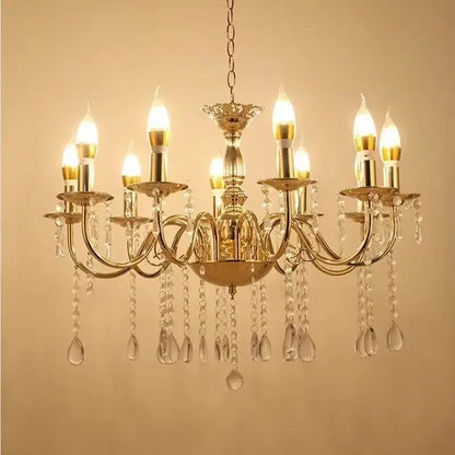 Gilded wedding salon chandelier