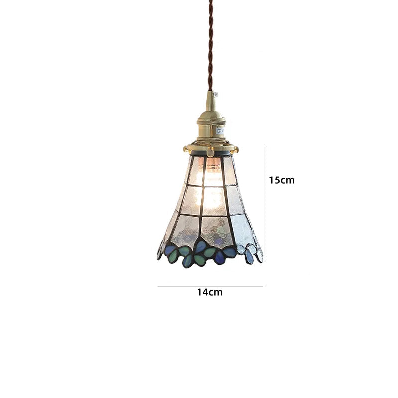 Suspension LED en céramique blanche et cuivre