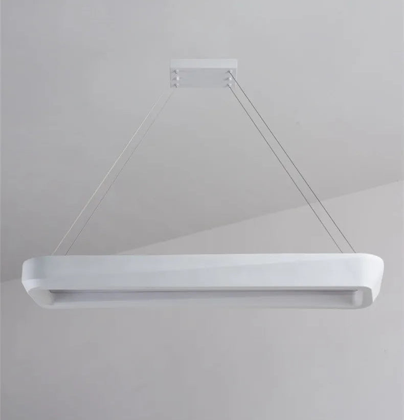 Wabi sabi rectangular pendant light for dining room