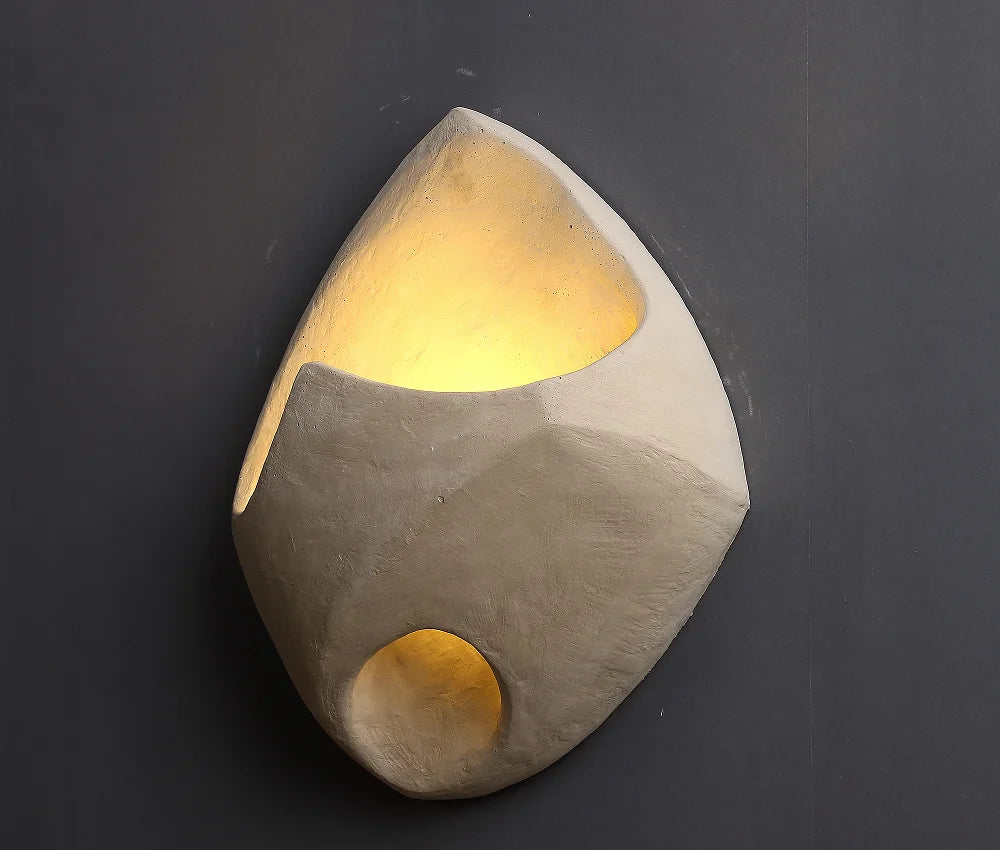 Wabi-sabi futuristic design wall lamp