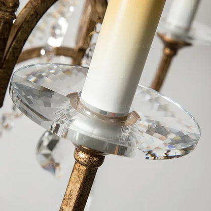 Grande gold country chandelier