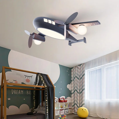 Kids airplane ceiling light for children bedroom