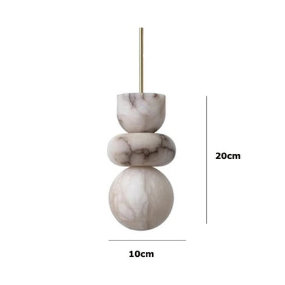Dimensions of small stacked marble LED pendant light. Marble LED pendant light – modern ceiling lamp dimmable with 7W LED.