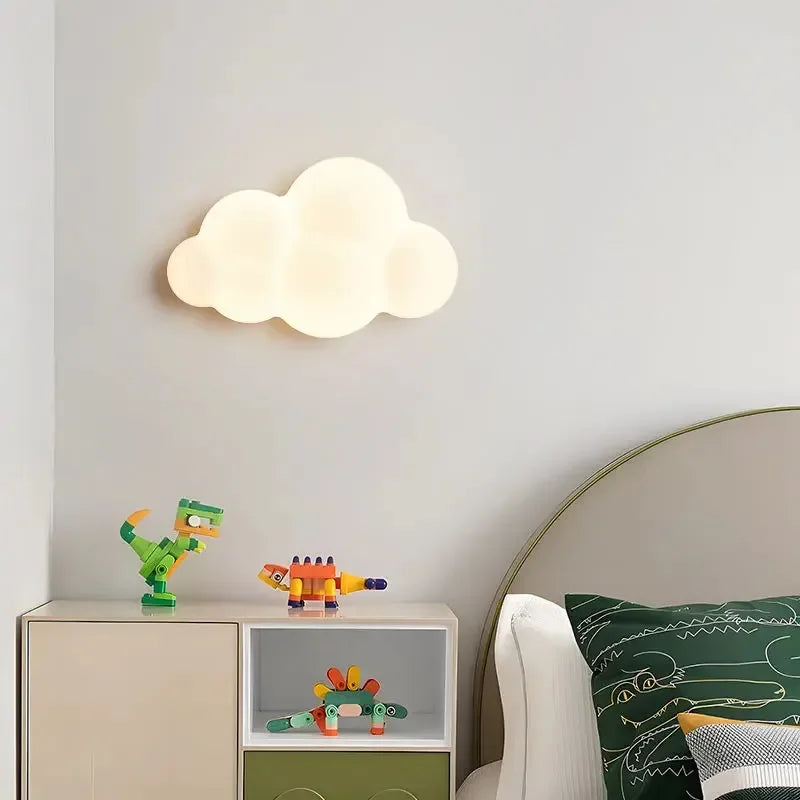Wolken- en sterrenwandlamp