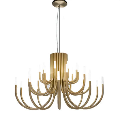 Minimalist linear chandelier for dining room