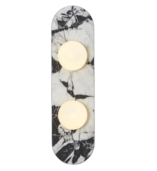 Luxe marmeren stenen wandlamp