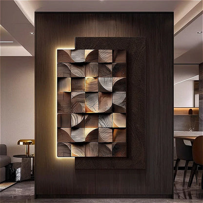 Geometrische 3D-design wandlamp voor aan de muur