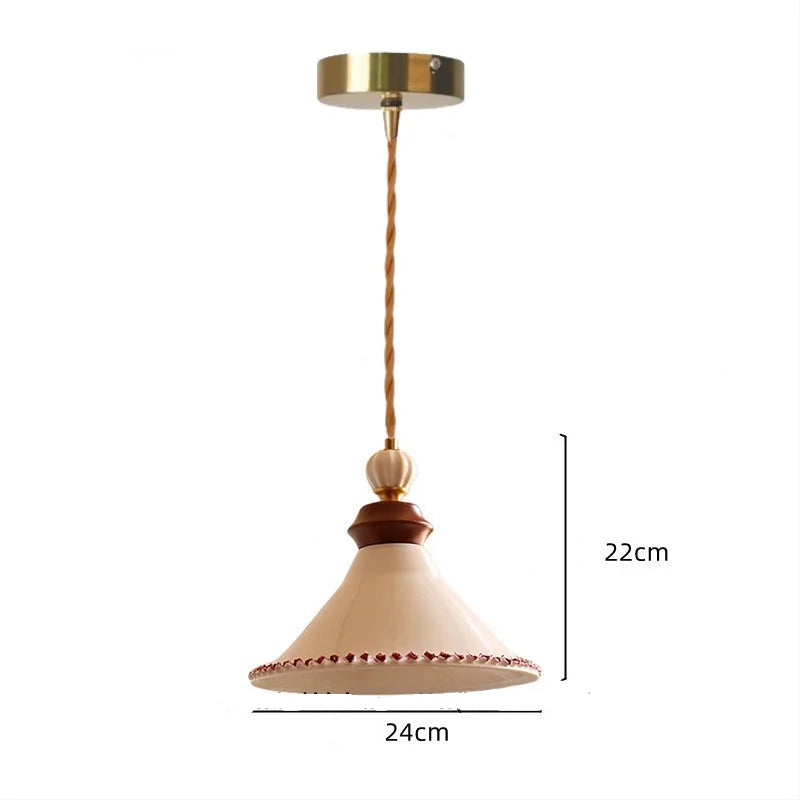 Rose flower white ceramic led pendant for hallway