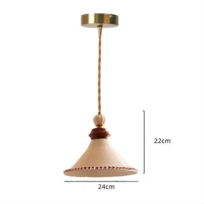 Rose flower white ceramic led pendant for hallway