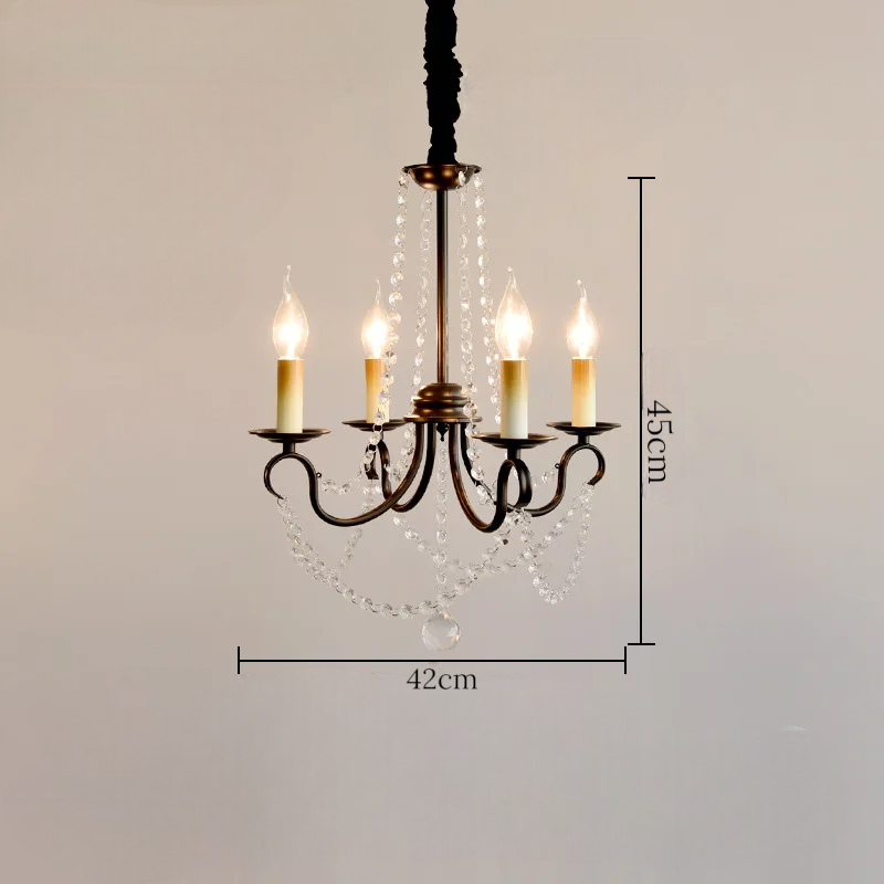 Noir french crystal loft piece