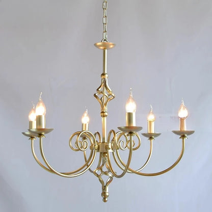 Lustre en fer forgé pour salle d'art