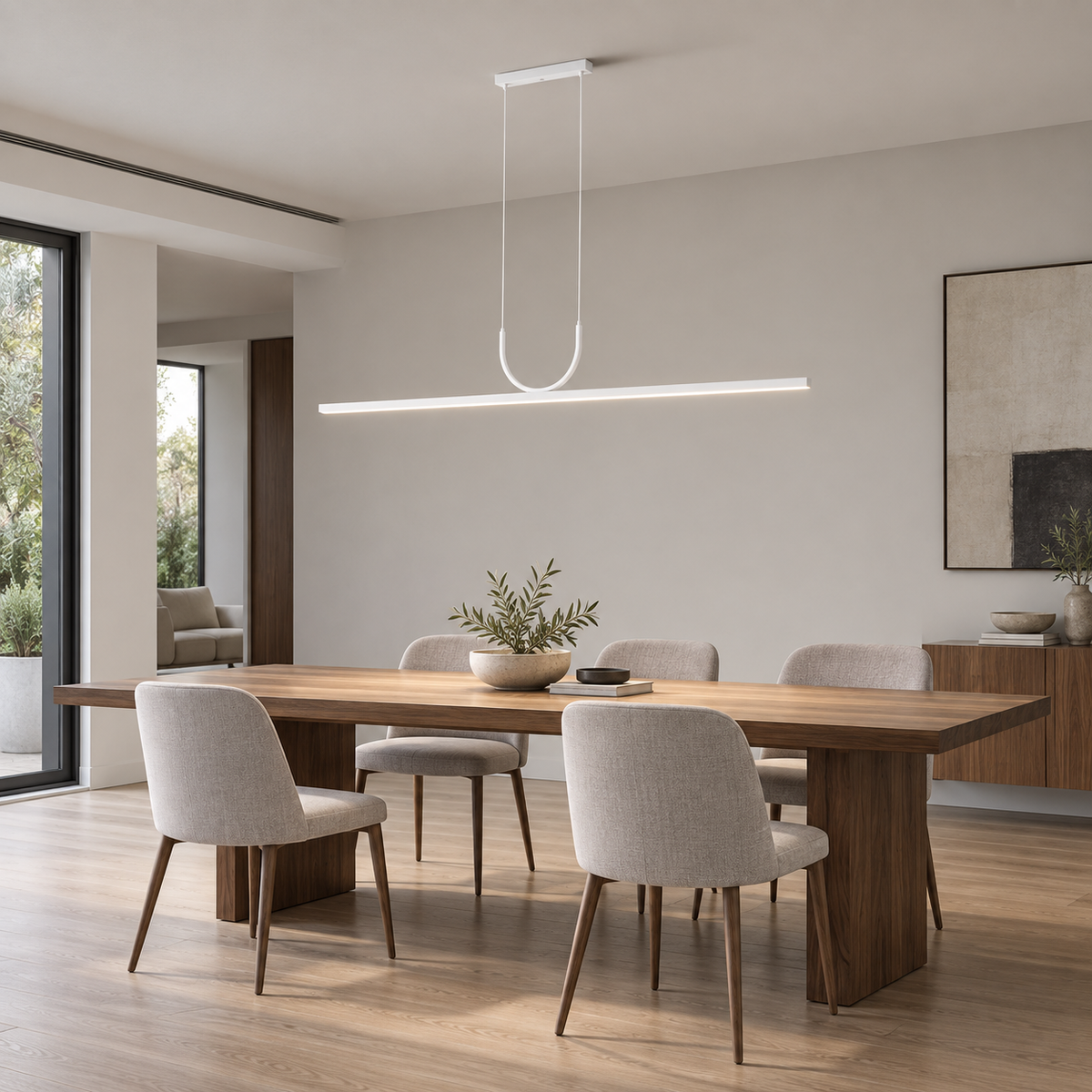 Lampadario da sala da pranzo della linea Infinity