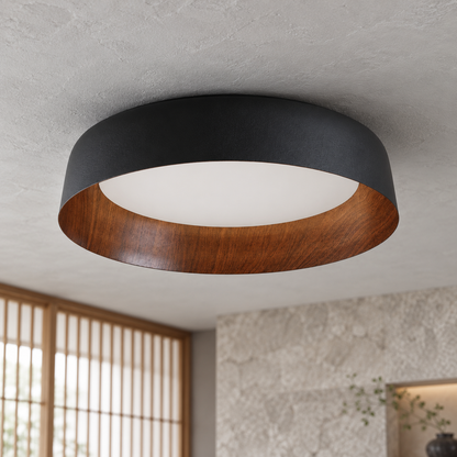 Nordic japanese wooden ceiling light