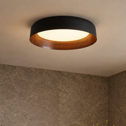 Nordic japanese wooden ceiling light