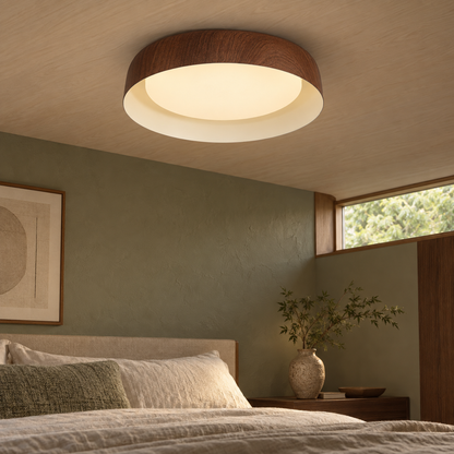 Nordic japanese wooden ceiling light