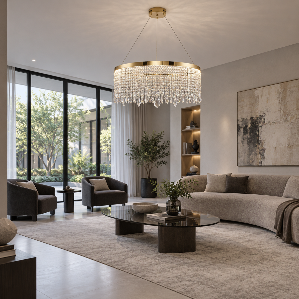 Crystal K9 chandelier