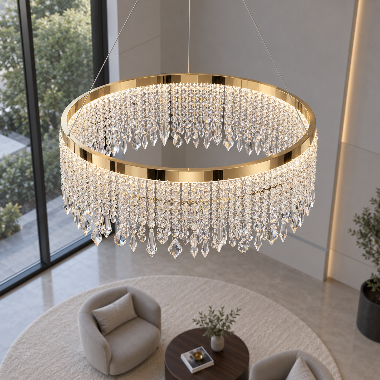 Crystal K9 chandelier
