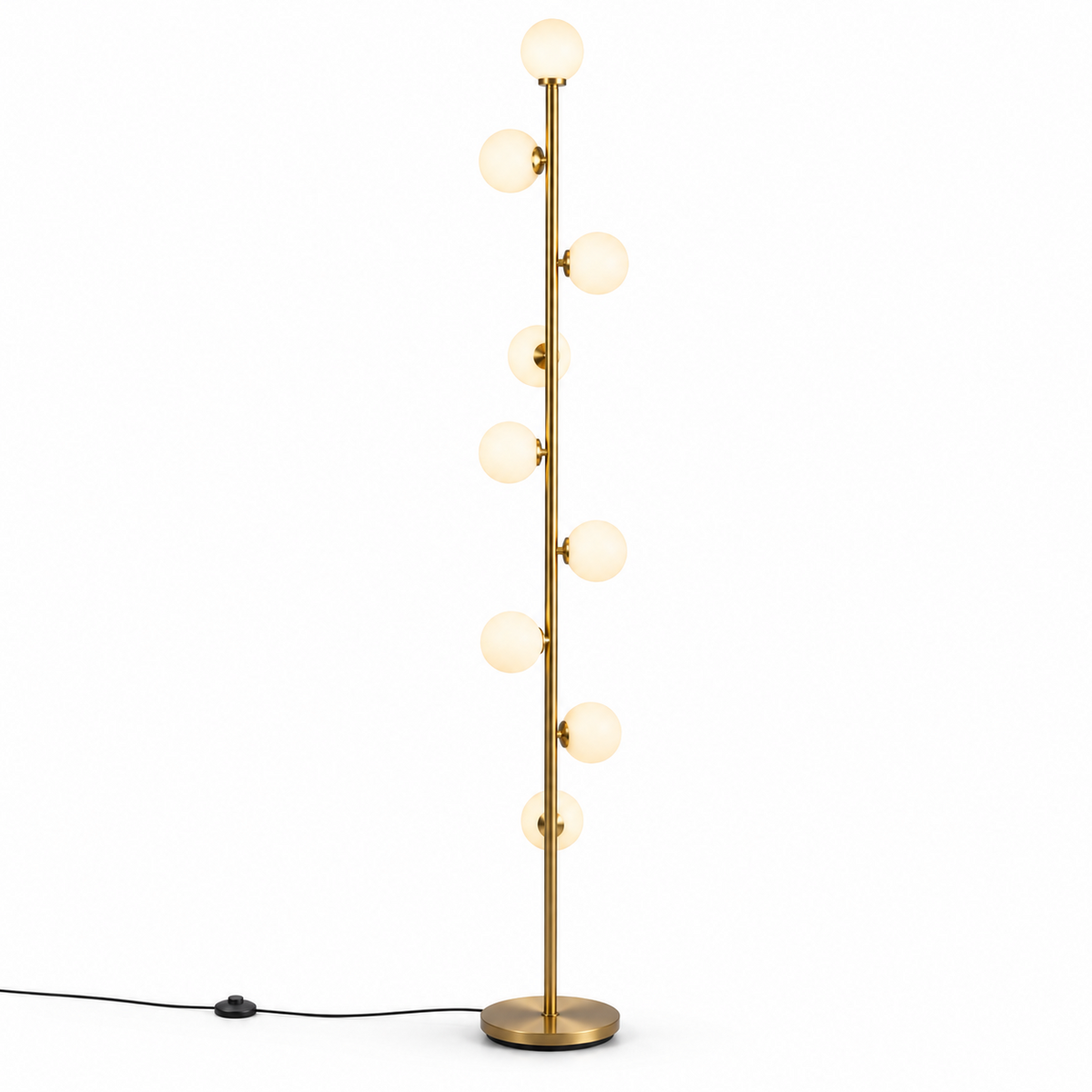Nordic Minimalist Floor Lamp in Gold Finish