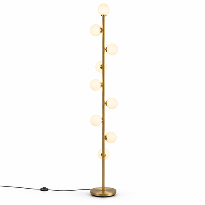 Nordic Minimalist Floor Lamp in Gold Finish