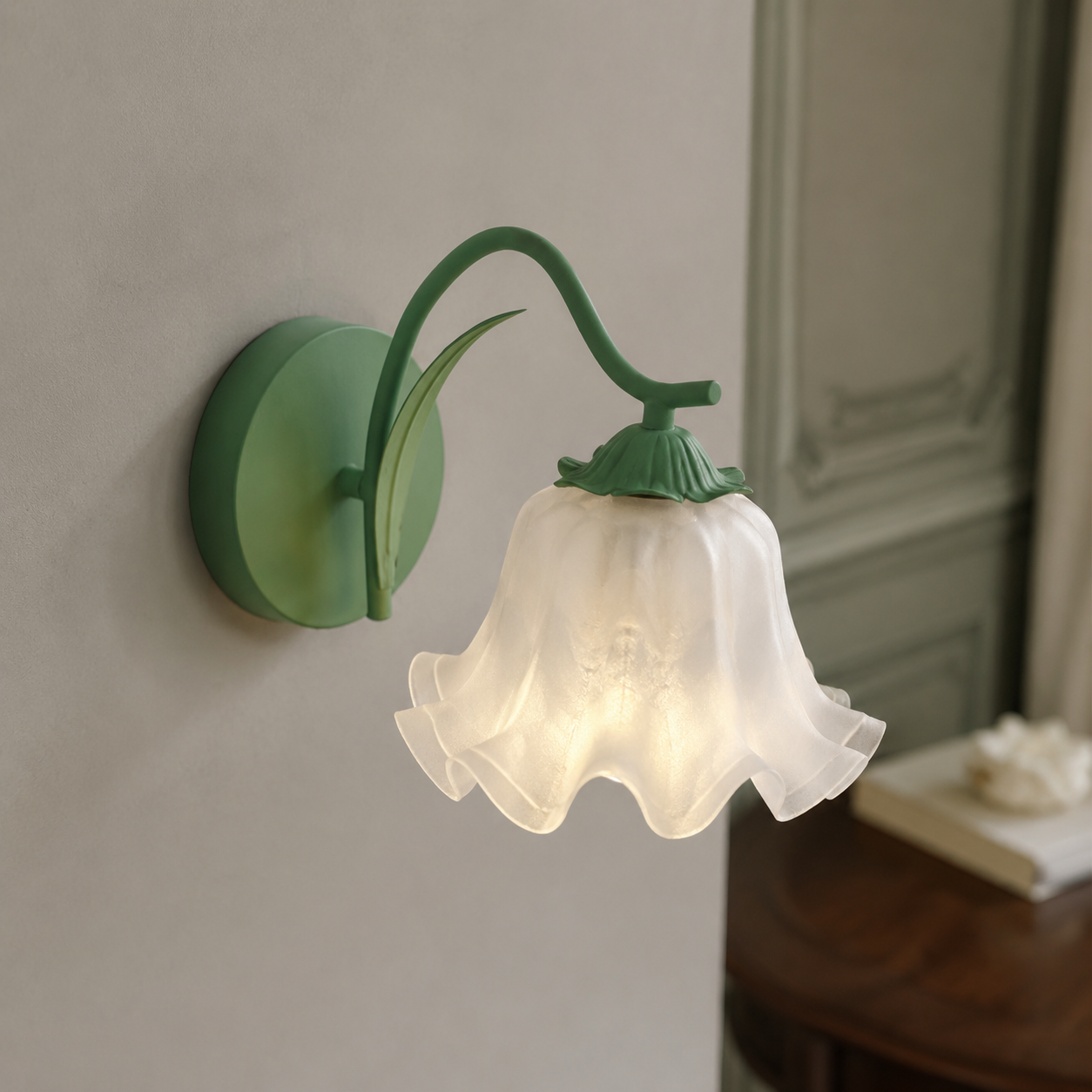 Aplique de diseño floral francés