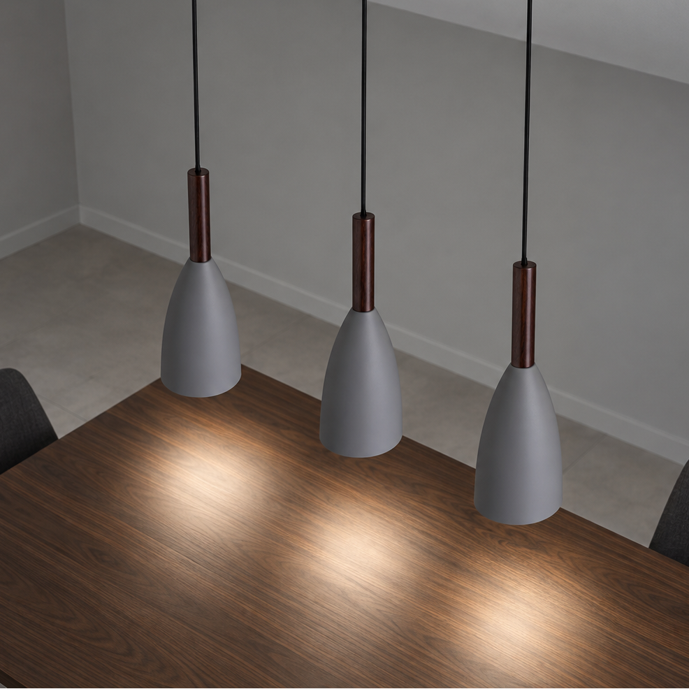 Set Dänische Esszimmer Pendelleuchte