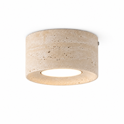 Textured cream drum ceiling light — cover, standard