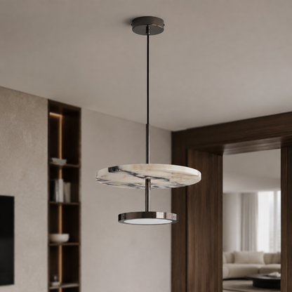 Alabaster modern lyxig pendellampa
